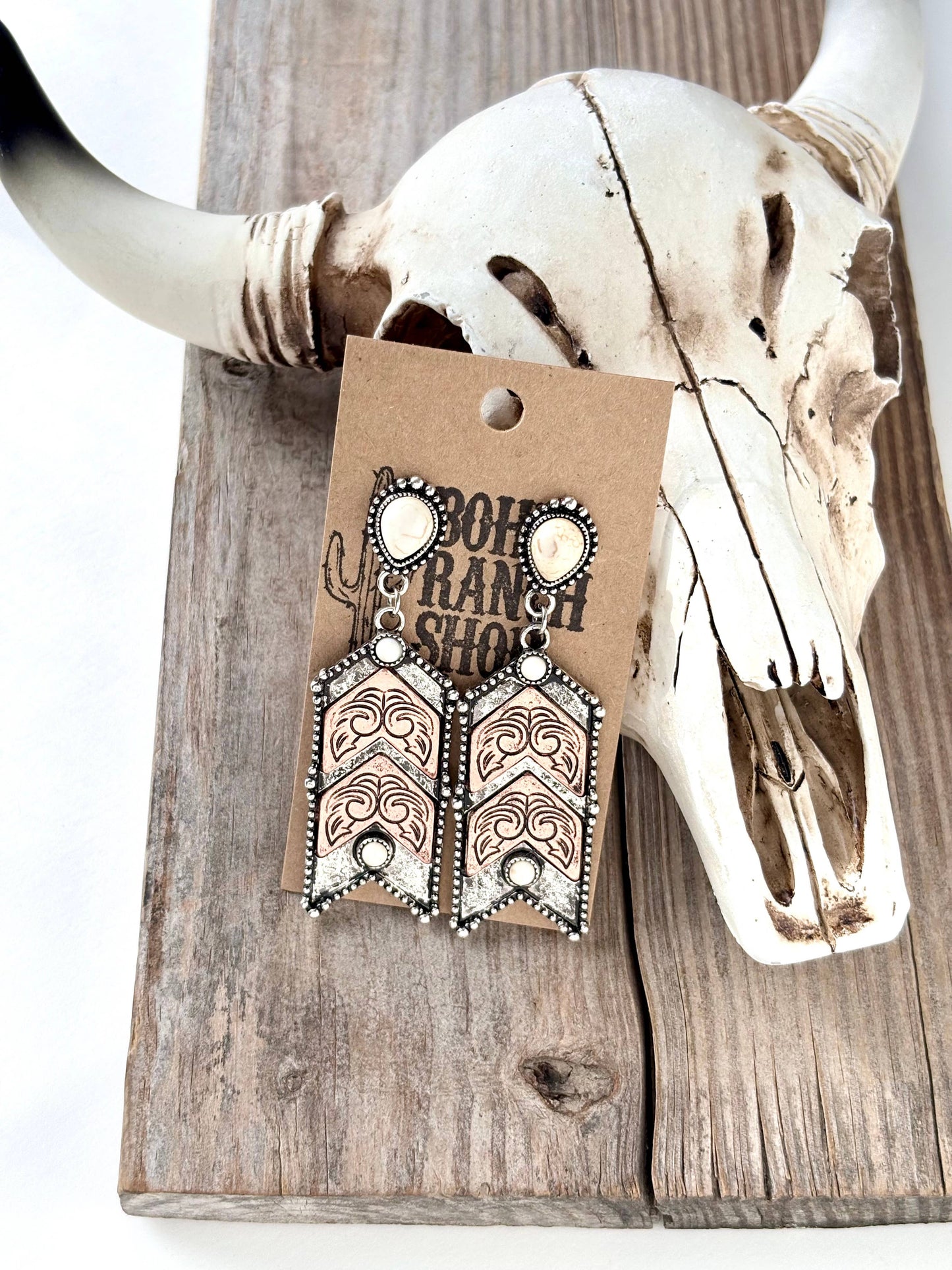 Chevron Dangle Earrings