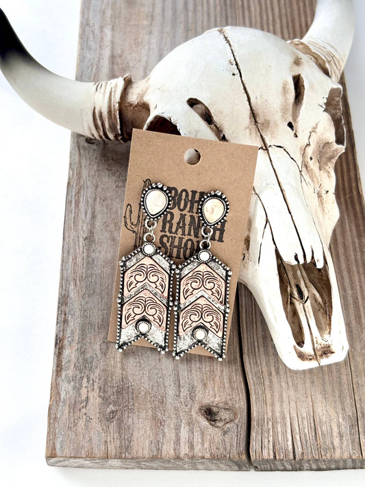 Chevron Dangle Earrings