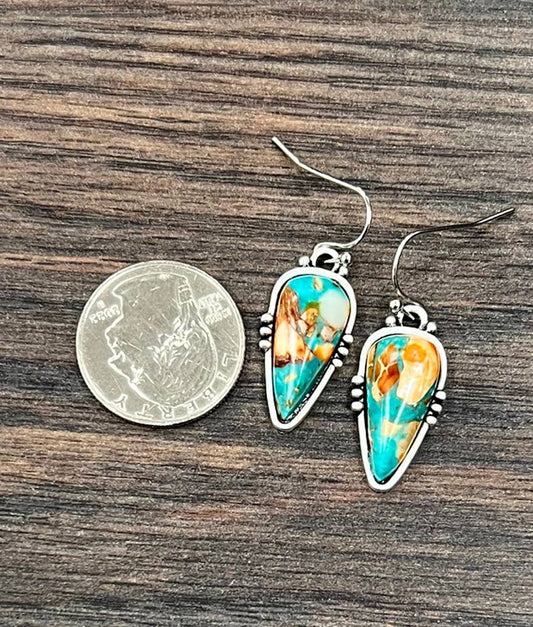 726459, Arrowhead Gemstone Earrings