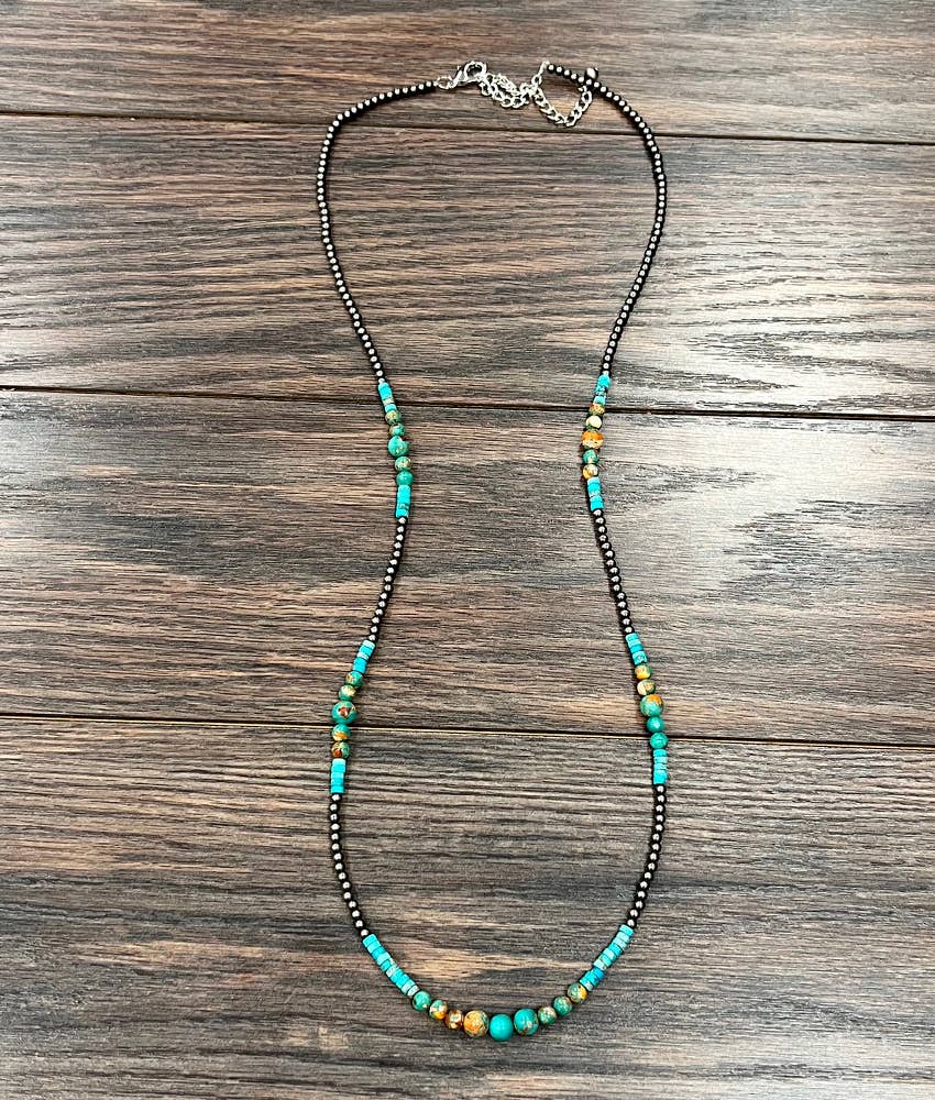 Handmade Polish Navajo Gemstone Necklace