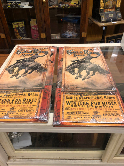 Miles City, Montana: Bob Coronato (Metal Sign) rodeo poster