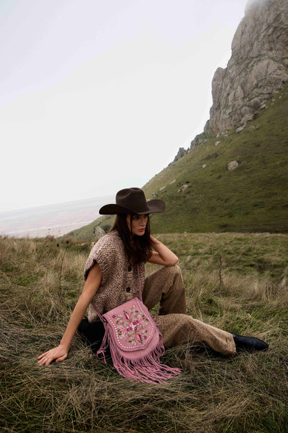 Old Rose Mojave Meadow Leather Bag