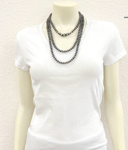739302, Handmade Rondelle Navajo Bead Necklace