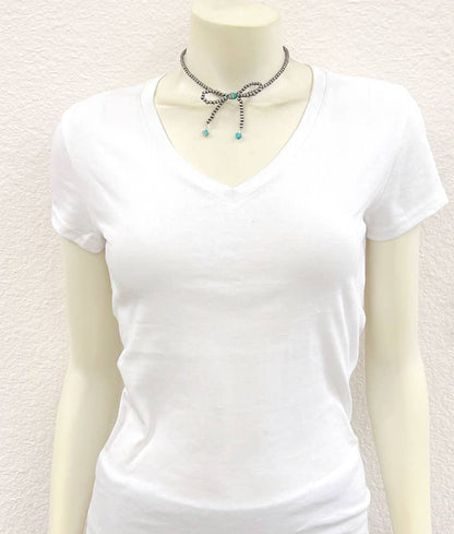 738339, Handmade Ribbon Bow Necklace