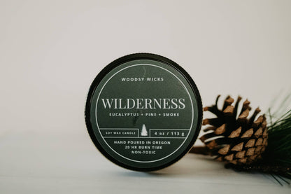 Tree Scented Wood Wick Candle