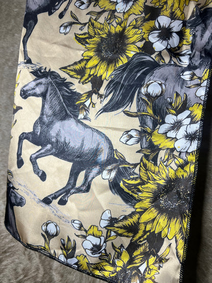 Wildflowers & Wild Horses Wild Rag