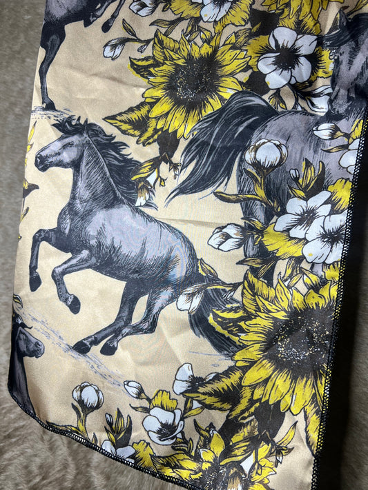 Wildflowers & Wild Horses Wild Rag