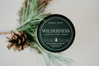 Tree Scented Wood Wick Candle