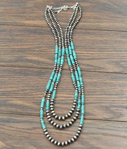Handmade Heishi Turquoise Necklace