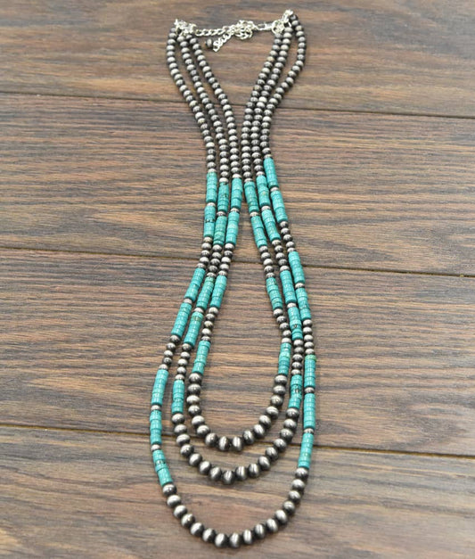 Handmade Heishi Turquoise Necklace