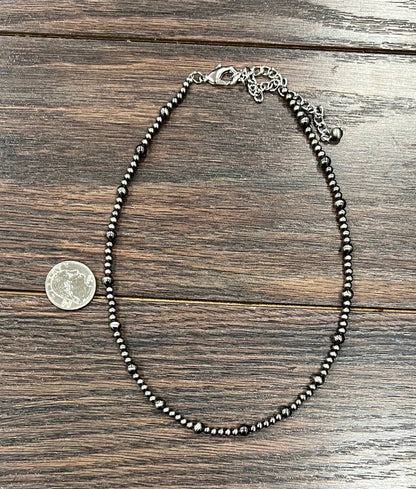 738103, Handmade 16" Polish Navajo Bead Necklace