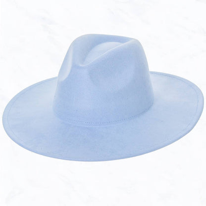 Suede Fedora Hat (14 Colors)