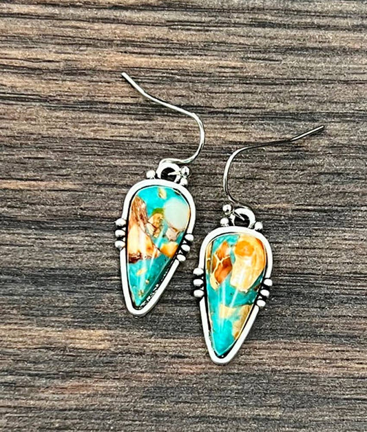726459, Arrowhead Gemstone Earrings