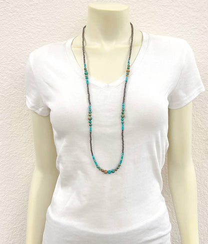 Handmade Polish Navajo Gemstone Necklace