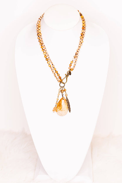 Meadow Necklace in Taupe Mix