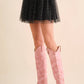 Elastic Waist Tulle Mesh Mini Skirt