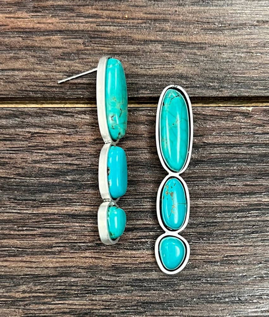 725268, Turquoise Stud Earrings