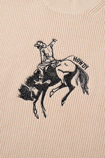 HOWDY Bucking Horse Sweater Vest