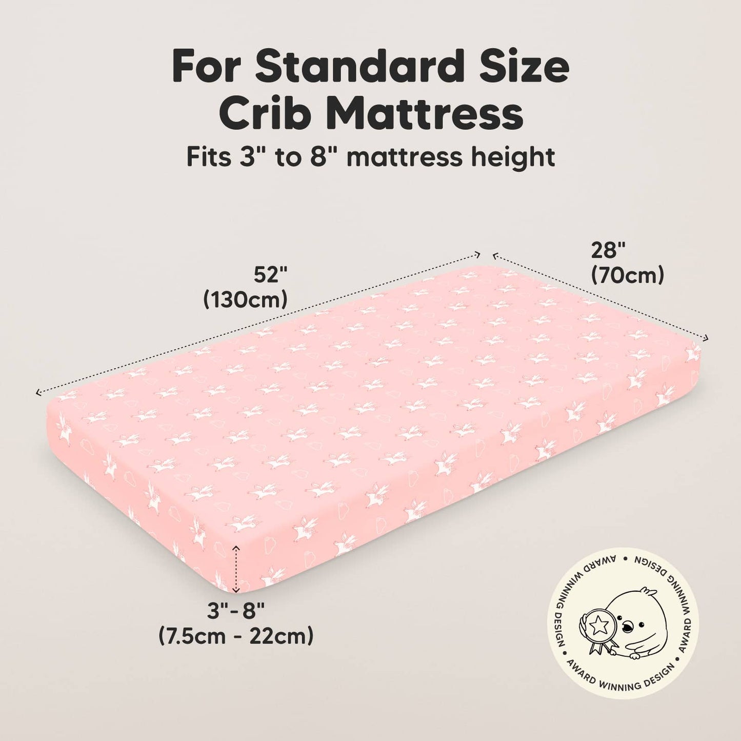 Gentle Bamboo Fitted Crib Sheet: Dreamland