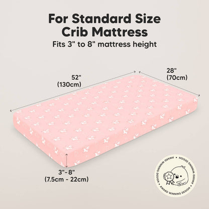 Gentle Bamboo Fitted Crib Sheet: Dreamland