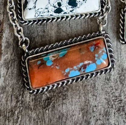 Western Stone Bar Necklace