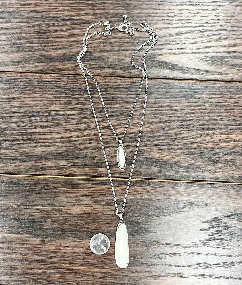 White Turquoise Necklace