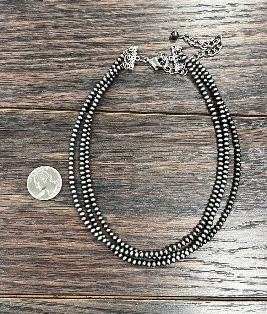 Handmade 4mm Navajo Necklace