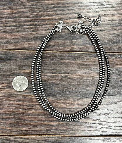 Handmade 4mm Navajo Necklace