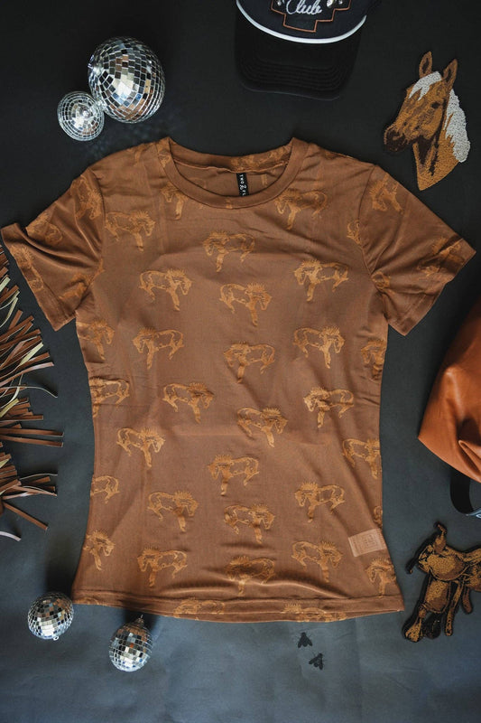 Buck Fifty Short Sleeve Mesh Top
