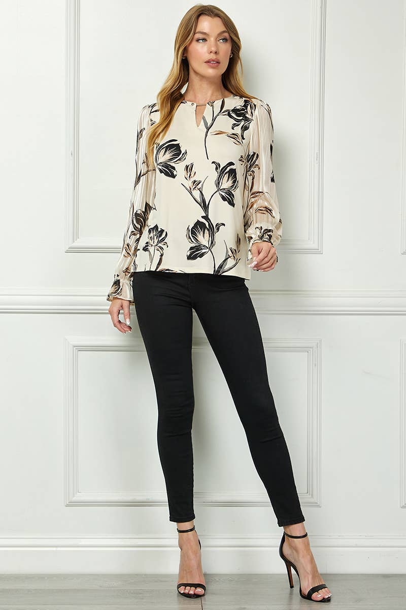 VELORA PRINT BLOUSE