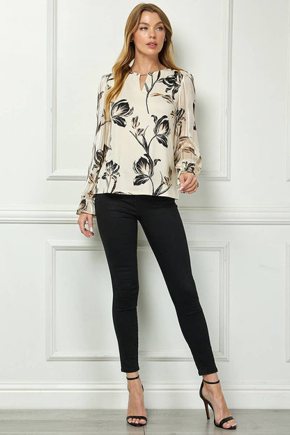 VELORA PRINT BLOUSE