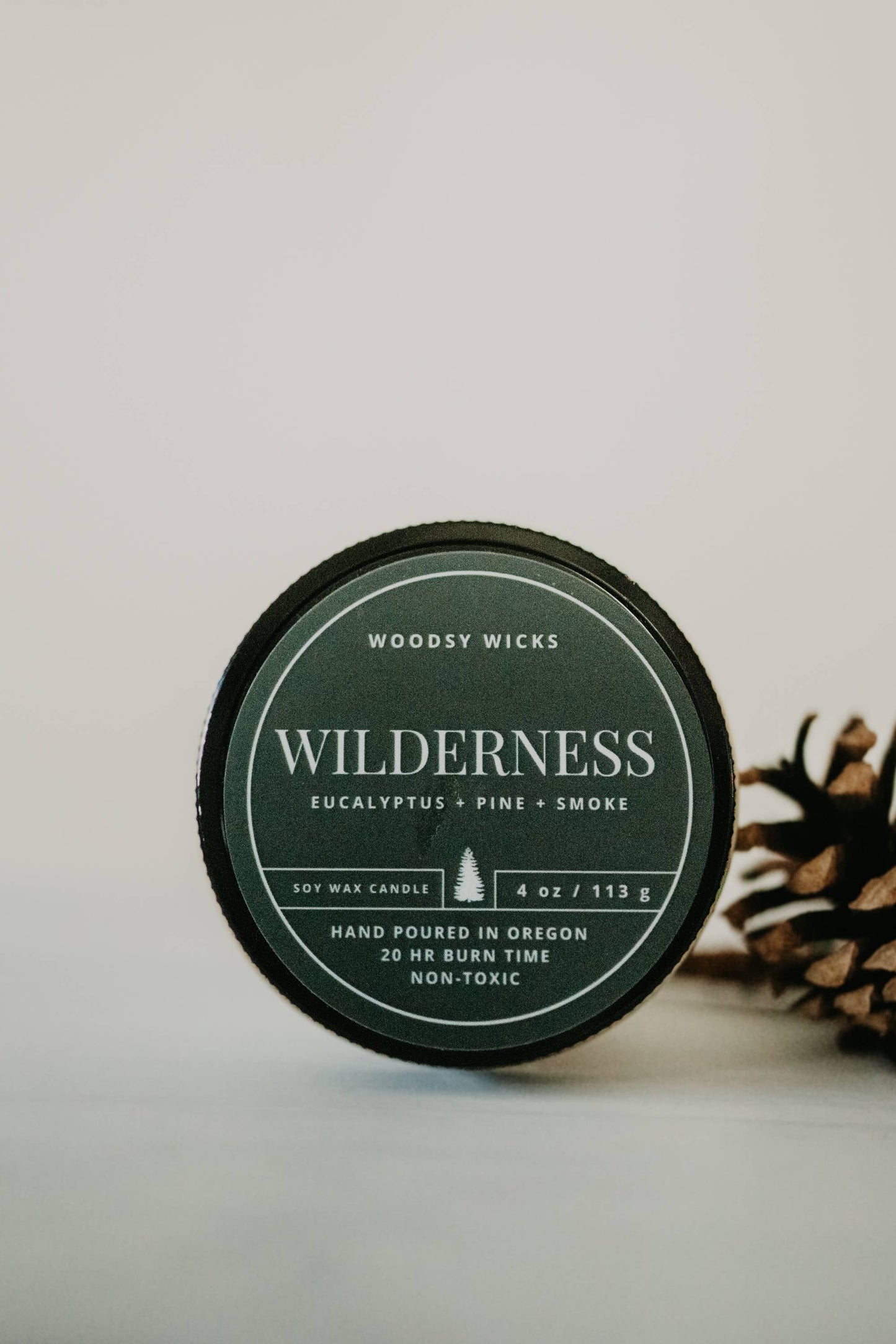 Tree Scented Wood Wick Candle