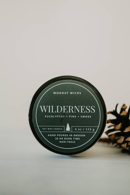 Tree Scented Wood Wick Candle