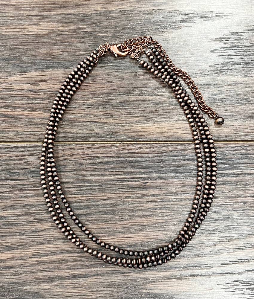 Handmade 4mm Navajo Necklace