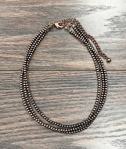 Handmade 4mm Navajo Necklace