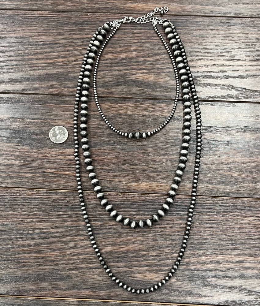 Handmade 30" Navajo Bead Necklace