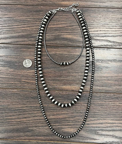 Handmade 30" Navajo Bead Necklace