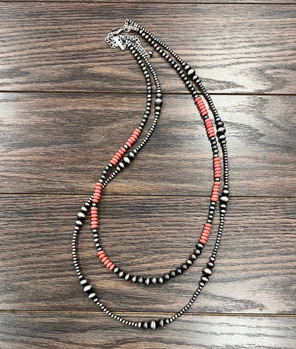Sunset Handmade 36" Navajo Bead Necklace