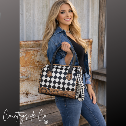 Aspen Tooled Leather Bag