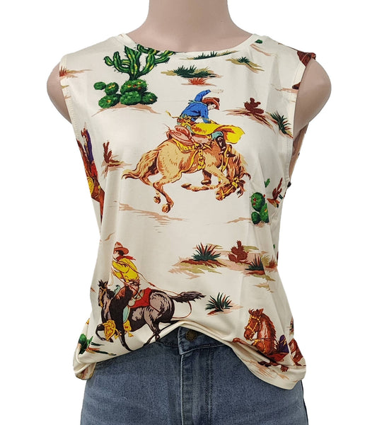 Western Graphic Tank Top