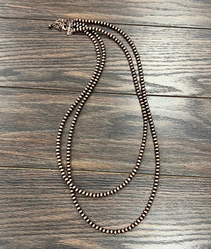 736577, Handmade Copper Navajo Bead Necklace