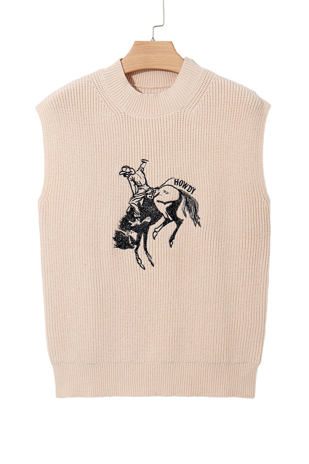 HOWDY Bucking Horse Sweater Vest