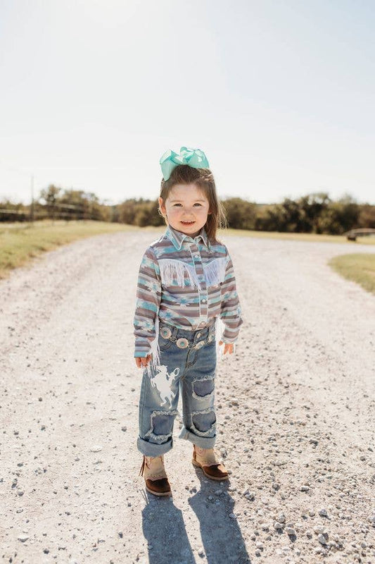 Raring Horse Denim Capris