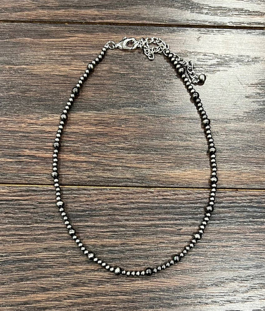 738103, Handmade 16" Polish Navajo Bead Necklace