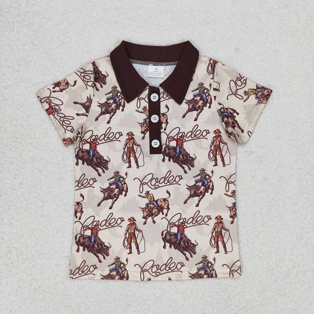 Boys Rodeo Western Pullover Tee