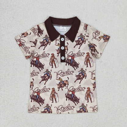 Boys Rodeo Western Pullover Tee