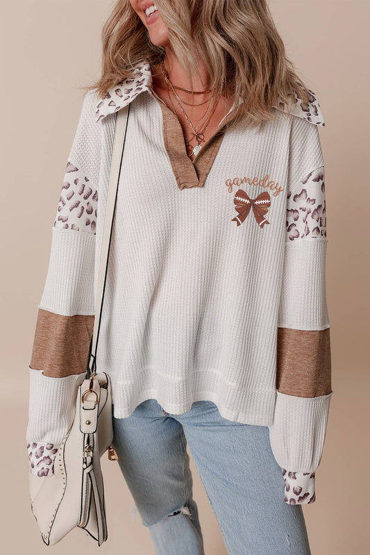 GAME DAY Leopard Top