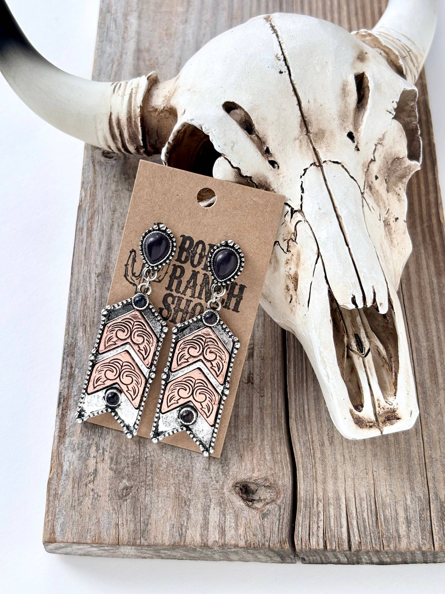 Chevron Dangle Earrings