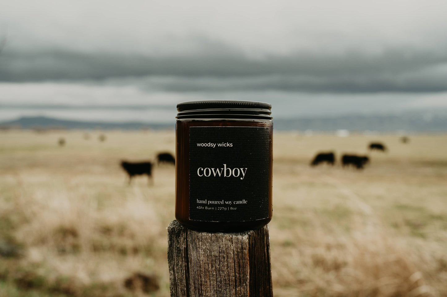 Cowboy Scented Cotton Wick Candle