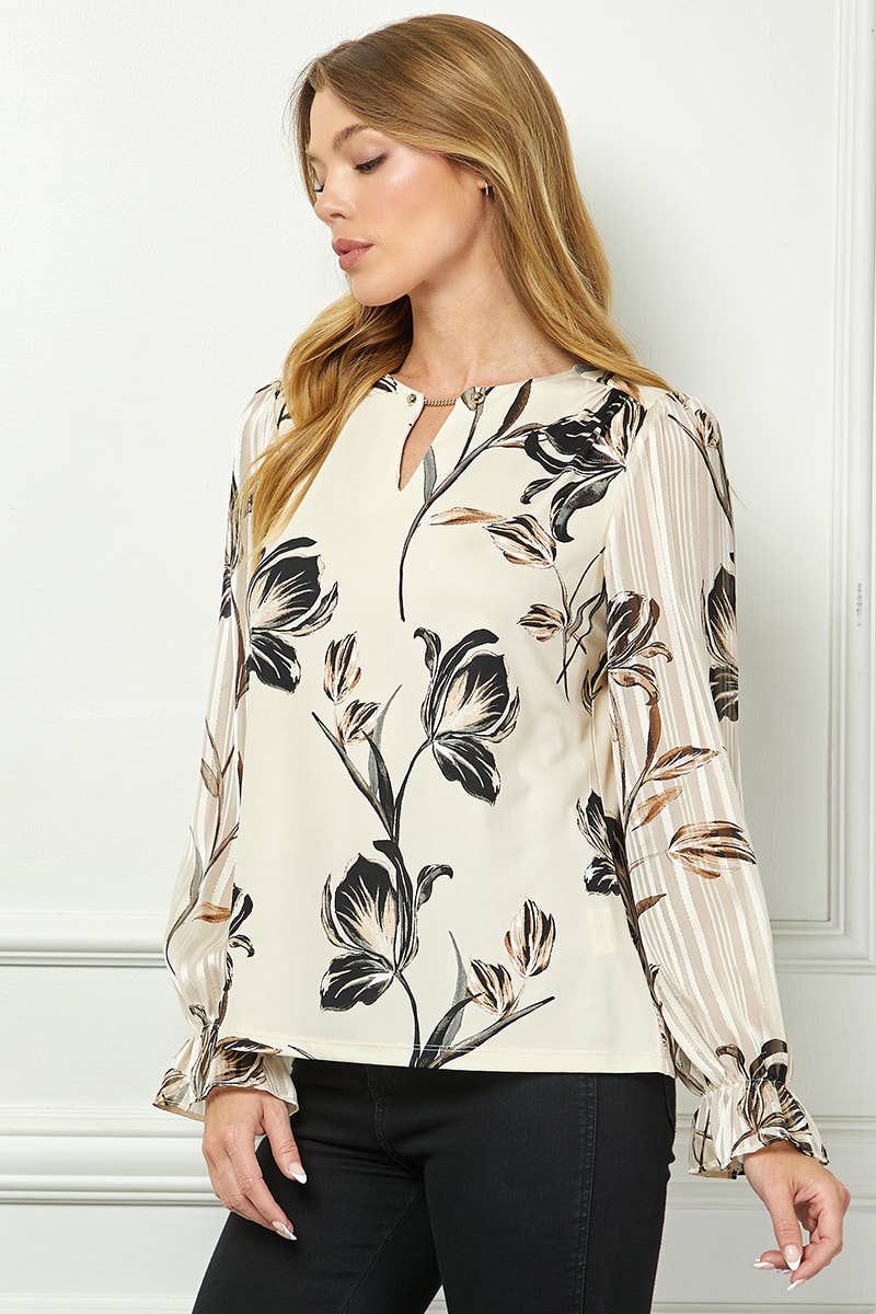 VELORA PRINT BLOUSE